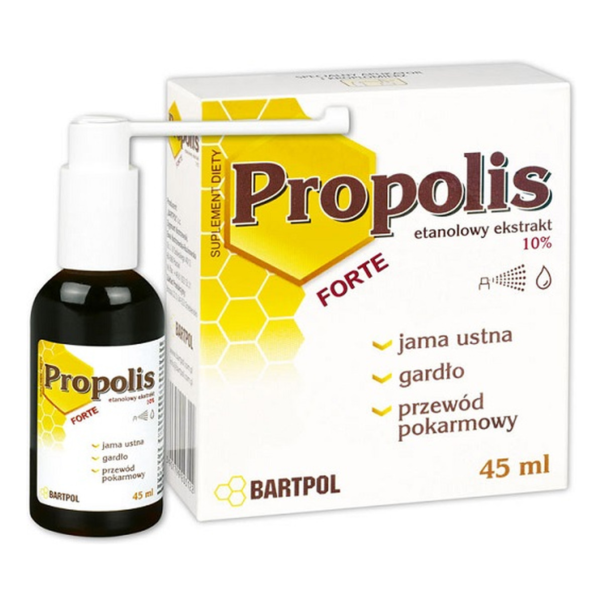 Bartpol Propolis forte etanolowy ekstrakt 10% suplement diety 45ml