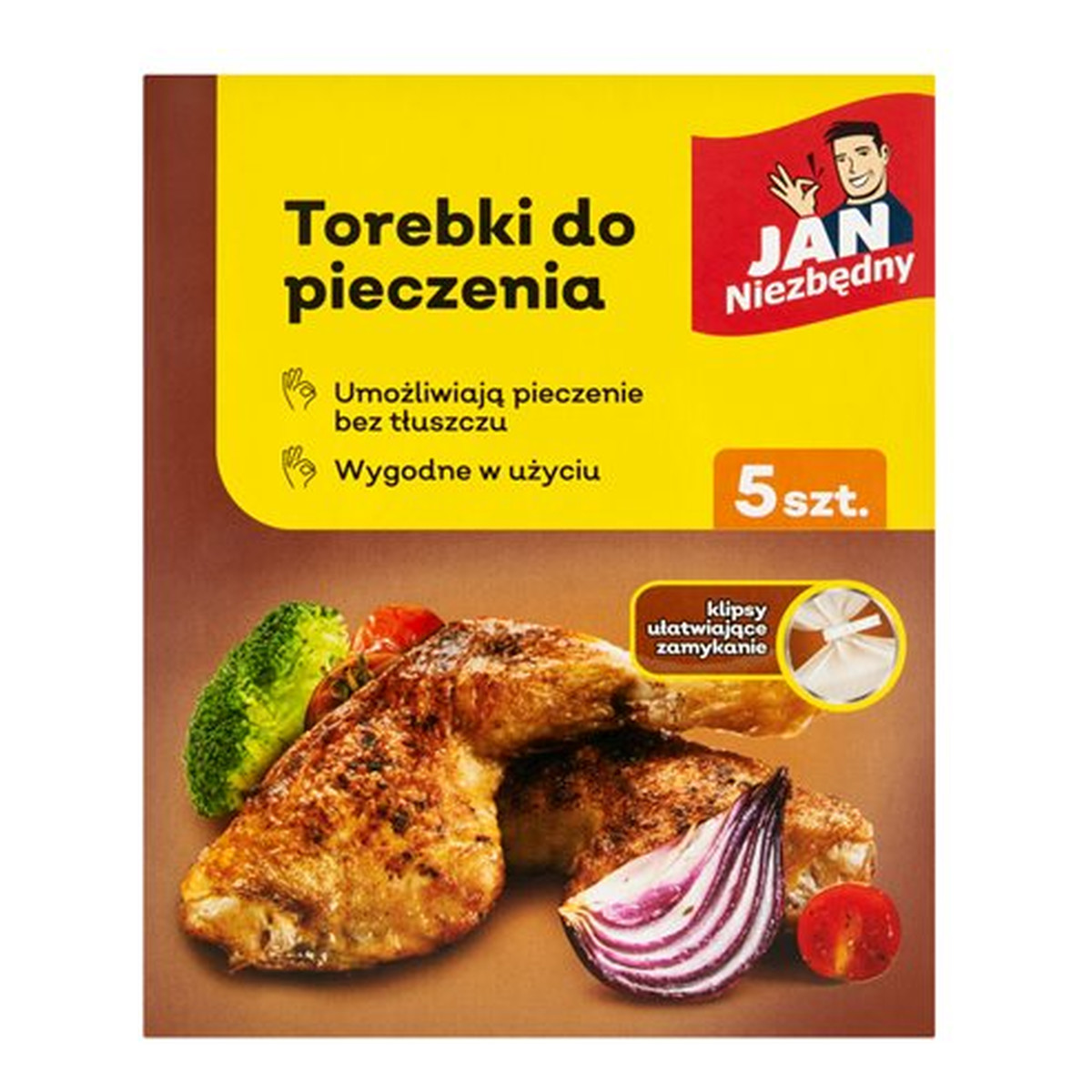 Jan Niezbędny Torebki do pieczenia 25x38 cm 5szt