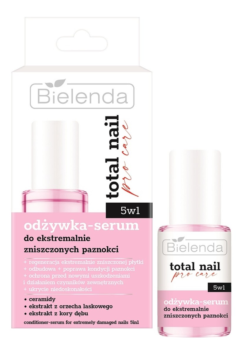 Total nail pro-care odżywka-serum do ekstremalnie zniszczonych paznokci 5w1