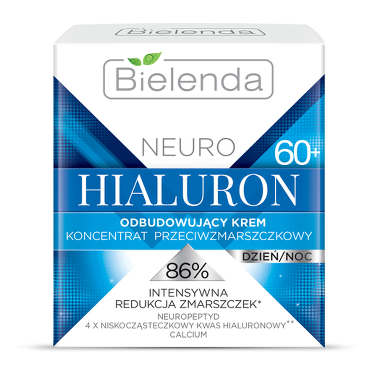 Bielenda Neuro Hialuron Odbudowujący Krem – Koncentrat Przeciwzmarszczkowy 60+ Dzień/Noc 50ml