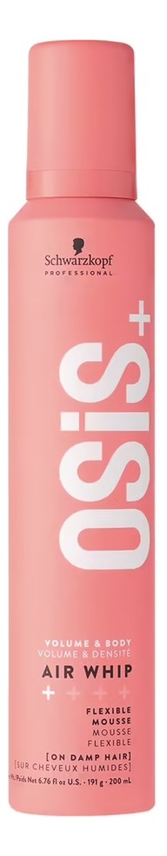 air whip elastyczna pianka ulepszająca podatność włosów na układanie