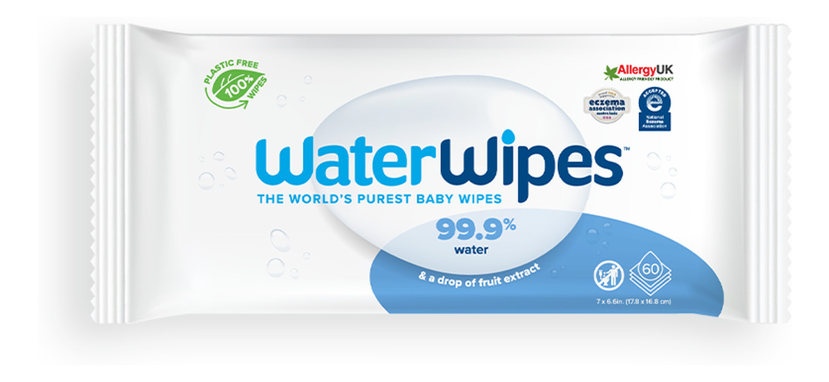 Chusteczki nawilżane dla dzieci BIO 99,9% wody i kropla ekstraktu owocowego 60 szt x 12 (720szt)