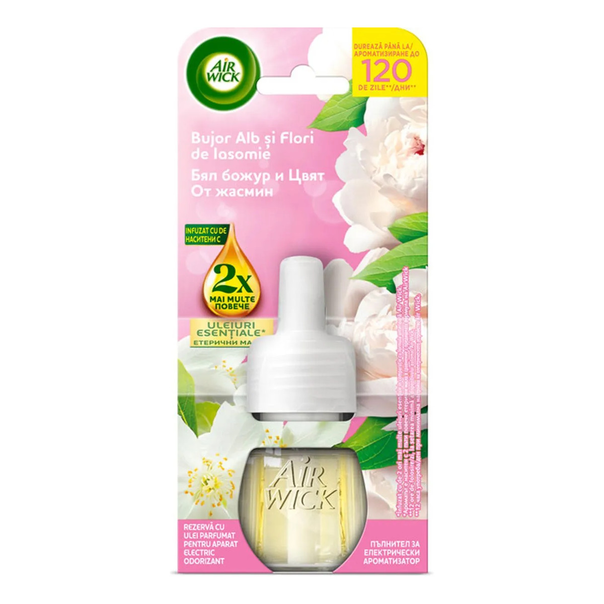Air Wick Wkład do odświeżacza elektrycznego BIała Peonia i Jaśmin 19ml