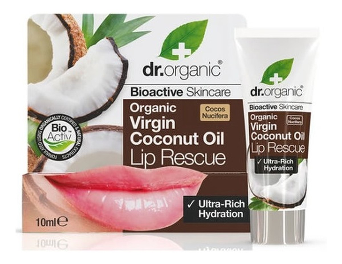 Virgin coconut oil lip serum intensywnie nawilżające serum do suchych ust