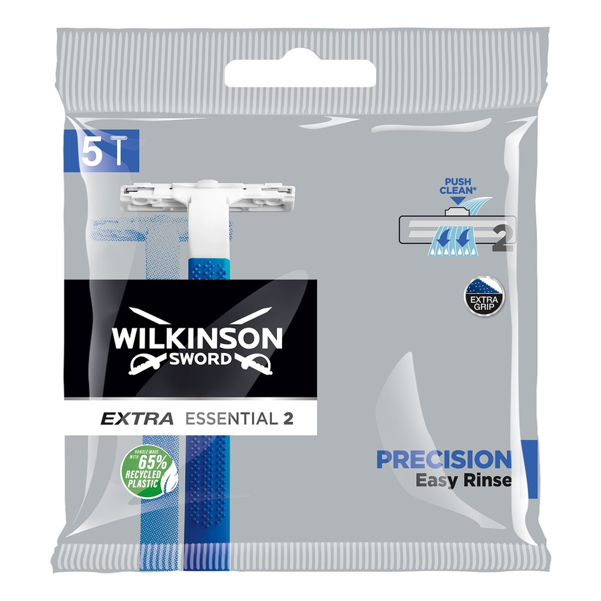 Wilkinson Extra2 Precision Jednorazowe maszynki do golenia dla mężczyzn 5szt