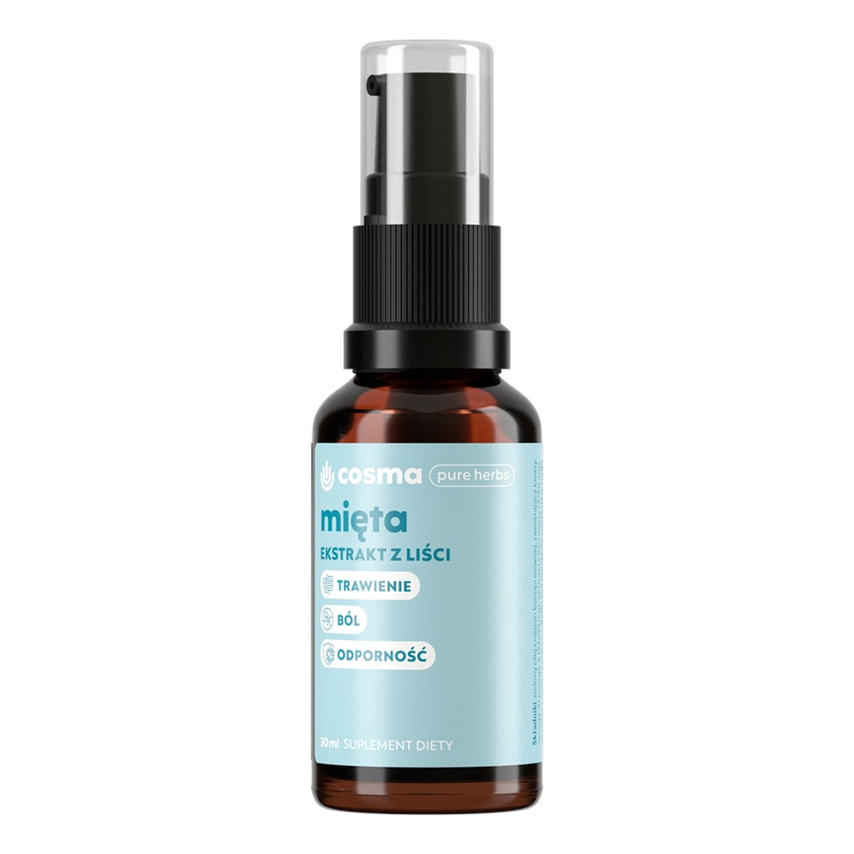 Cosma Cannabis Pure herbs mięta ekstrakt z liści mięty pieprzowej suplement diety 30ml