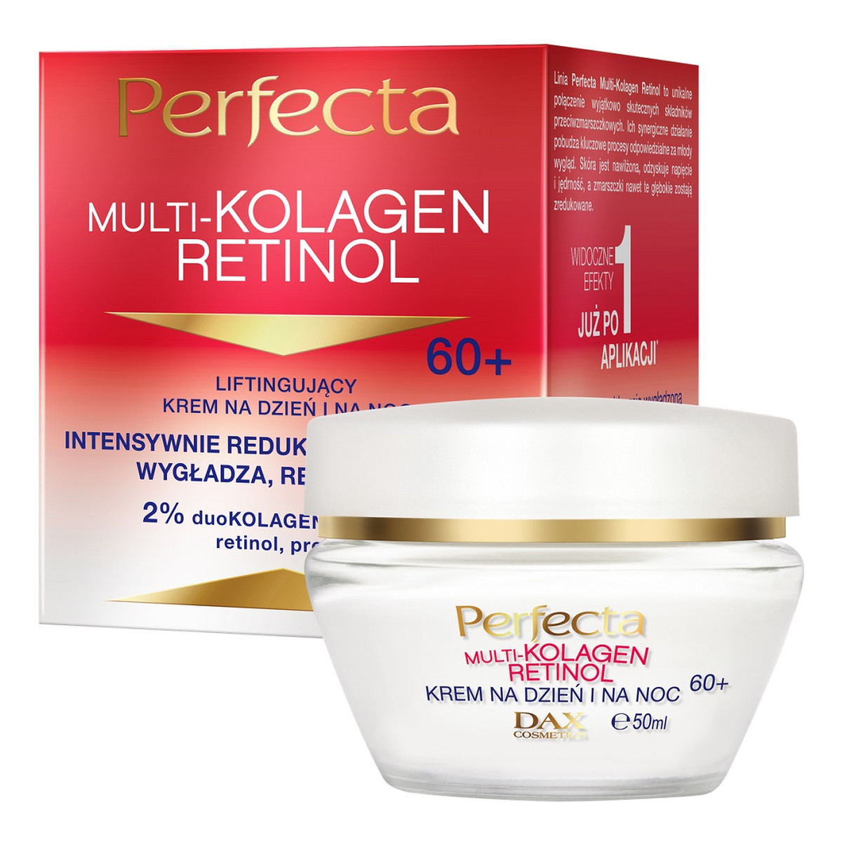 Perfecta Multikolagen Retinol Liftingujący krem na dzień i na noc 60+ 50ml
