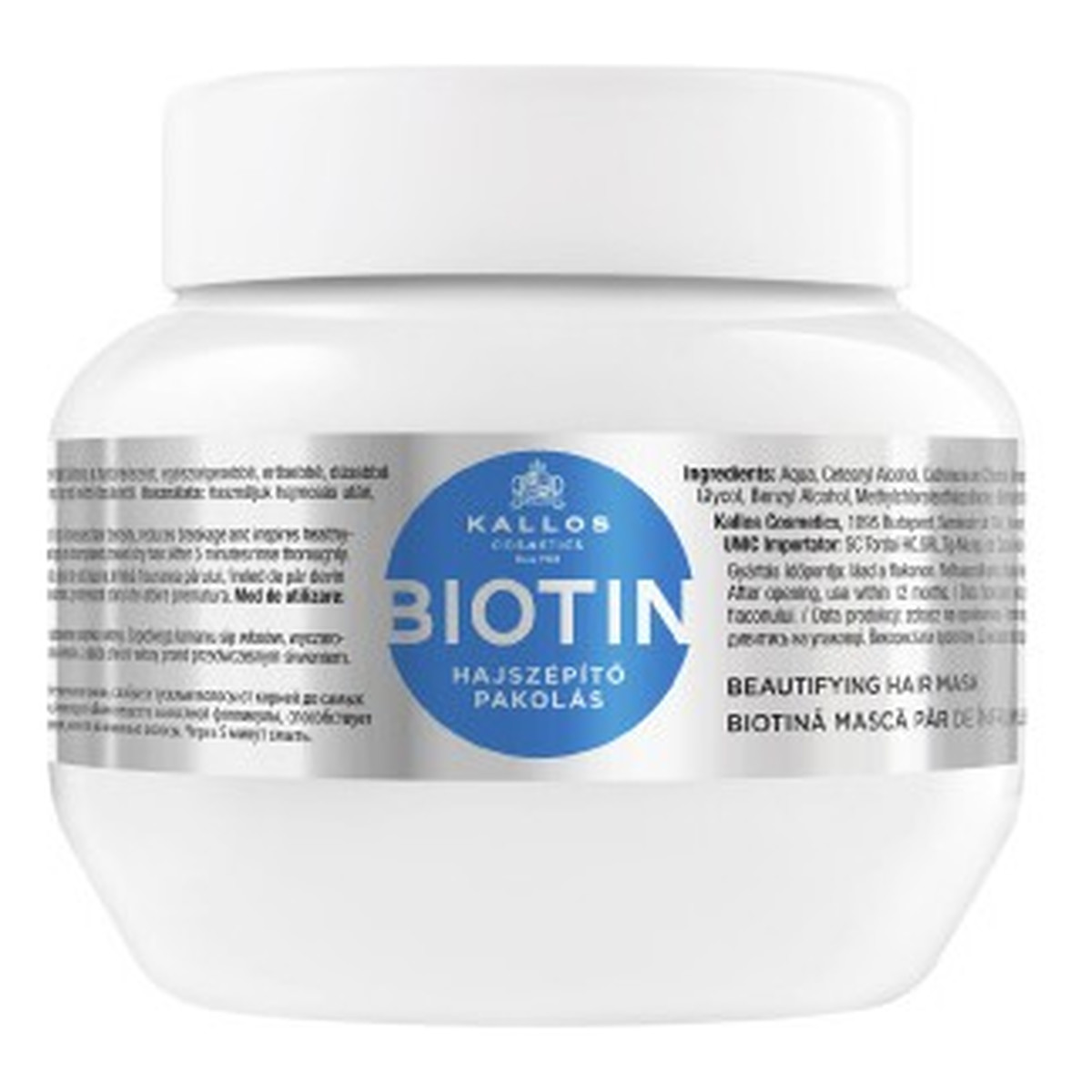 Kallos BIOTIN Maska do włosów upiększająca 275ml