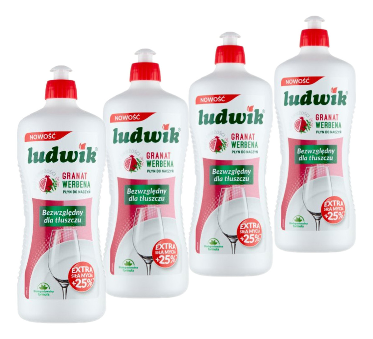 Płyn do naczyń Granat Werbena 4x900g