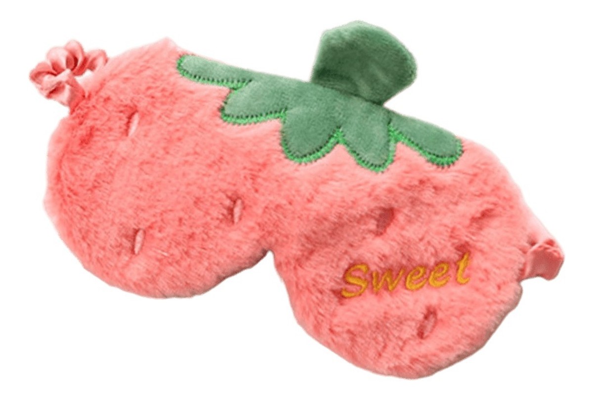 Maska do spania OPK03 Truskawka Ciemny Róż Sweet