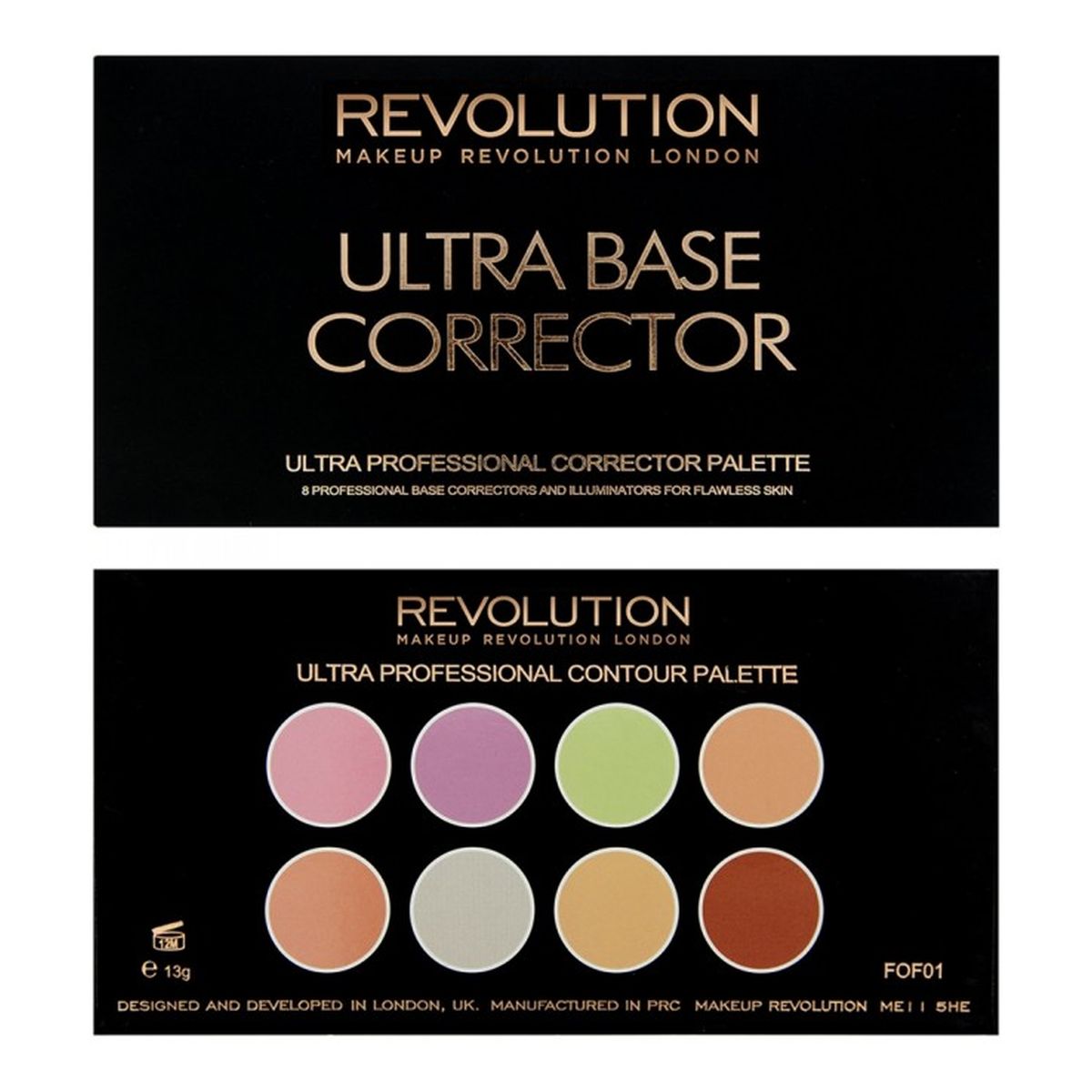 Makeup Revolution Ultra Base Corrector Paleta Korektorów 13g