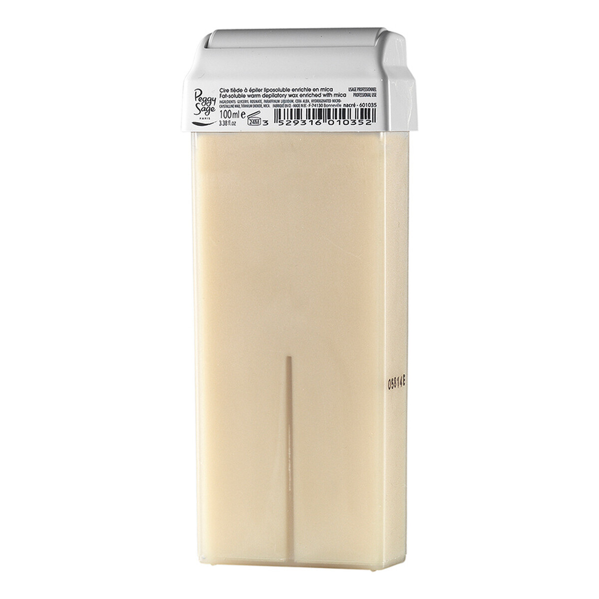 Peggy Sage Fat-Soluble Warm Depilatory Wax Vert wkład wosku do depilacji ciała Perłowy 100ml