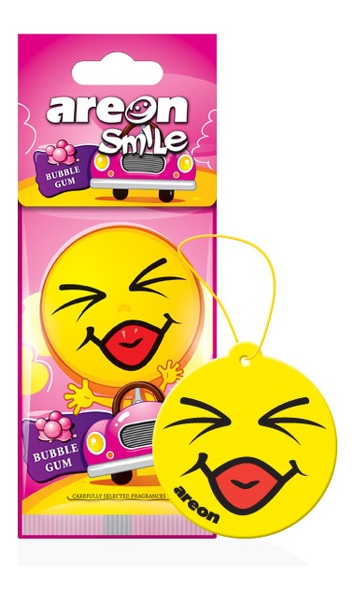 Smile dry odświeżacz do samochodu bubble gum
