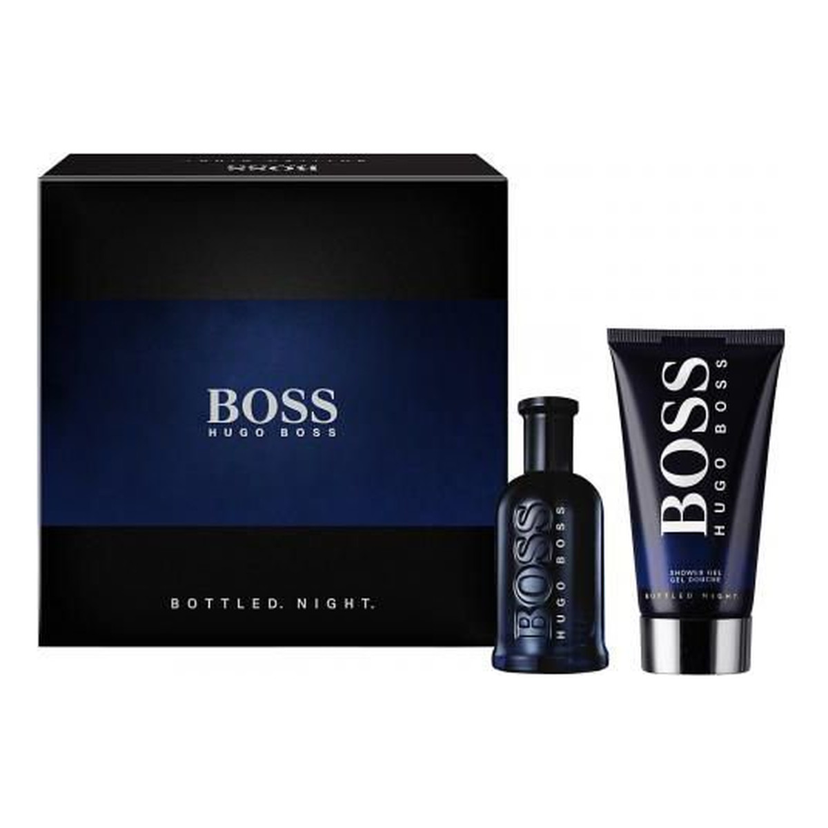 Hugo Boss Bottled Night Zestaw dla mężczyzn (woda toaletowa + Żel pod prysznic)