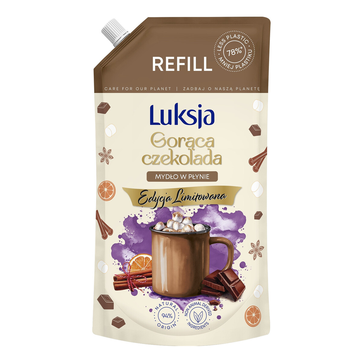 Luksja Mydło w płynie Gorąca Czekolada 900ml