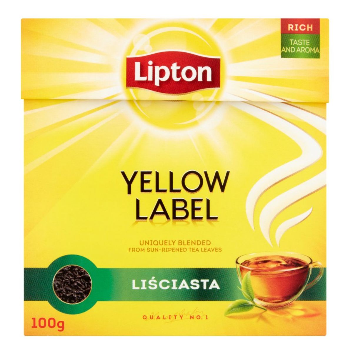 Lipton Yellow Label Herbata czarna liściasta 100g