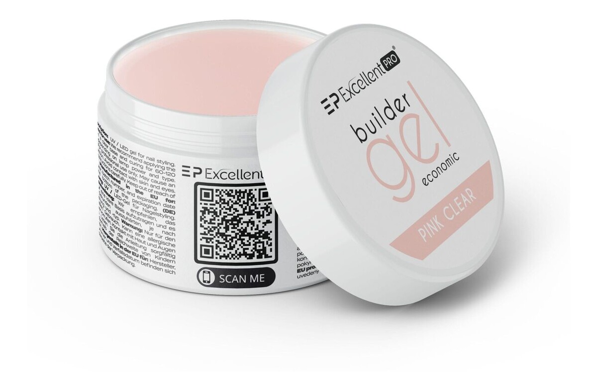 Żel budujący pink clear