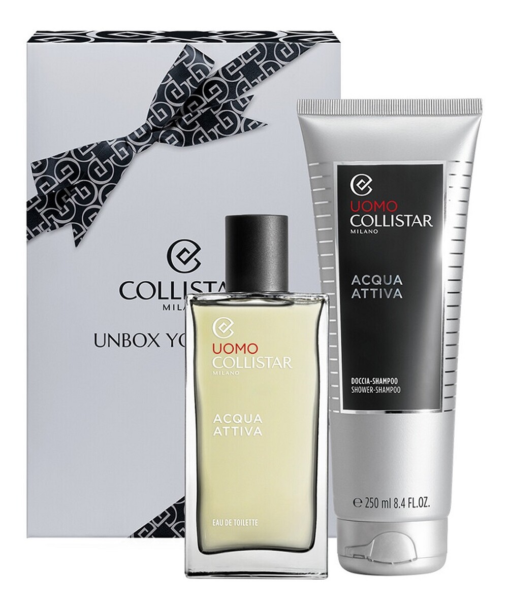 Zestaw acqua attiva woda toaletowa spray 100ml + żel pod prysznic 250ml