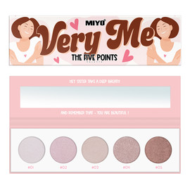 The five points palette paleta cieni do powiek very me
