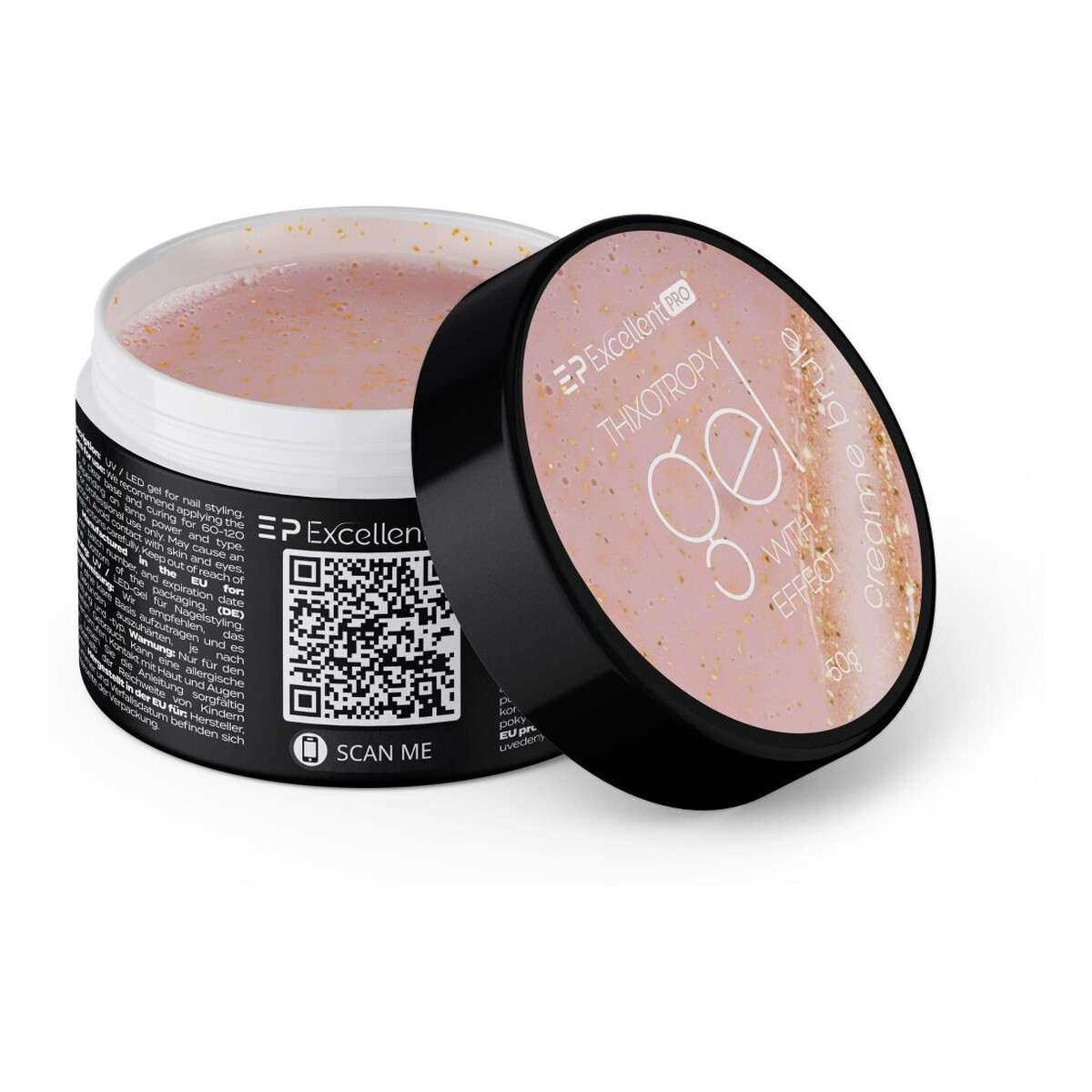 Excellent PRO Thixotropy Gel With Effect Żel budujący creame brule 50g