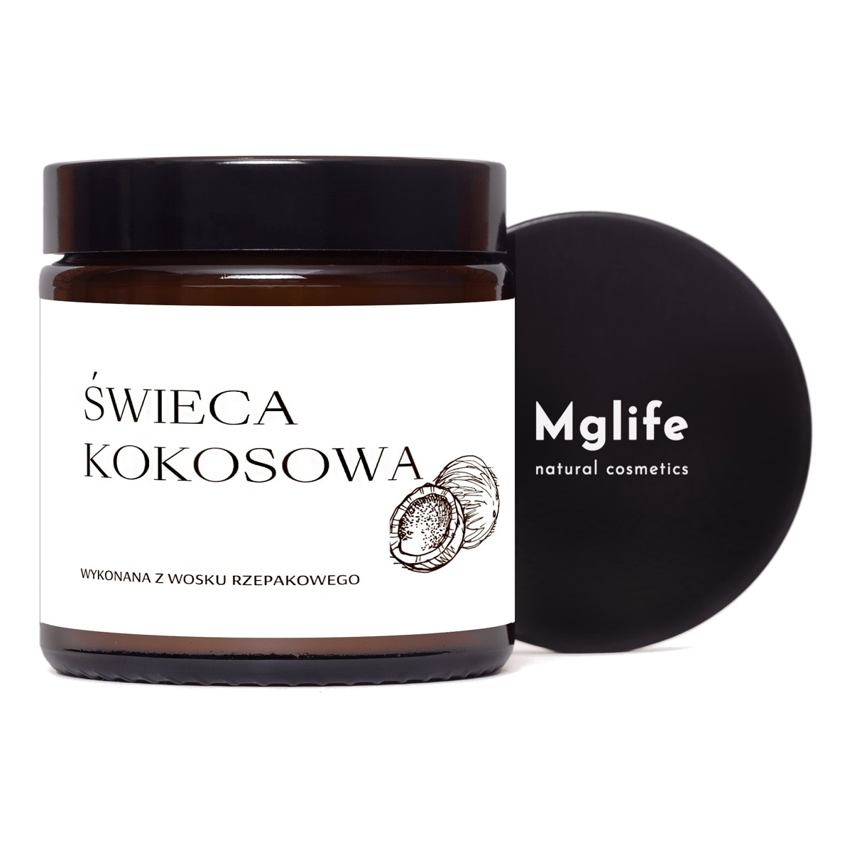 Mglife Świeca rzepakowa kokosowa 120ml