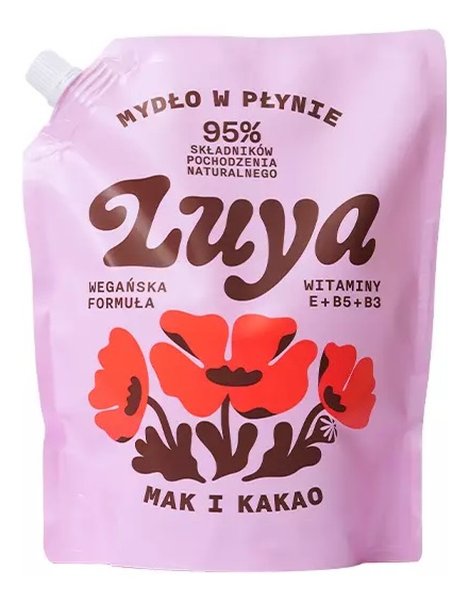 Mydło do rąk w płynie mak i kakao refill