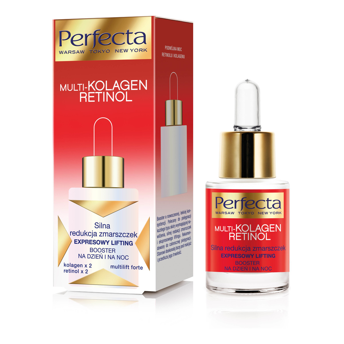 Perfecta MULTI KOLAGEN RETINOL BOOSTER DO TWARZY 15ml