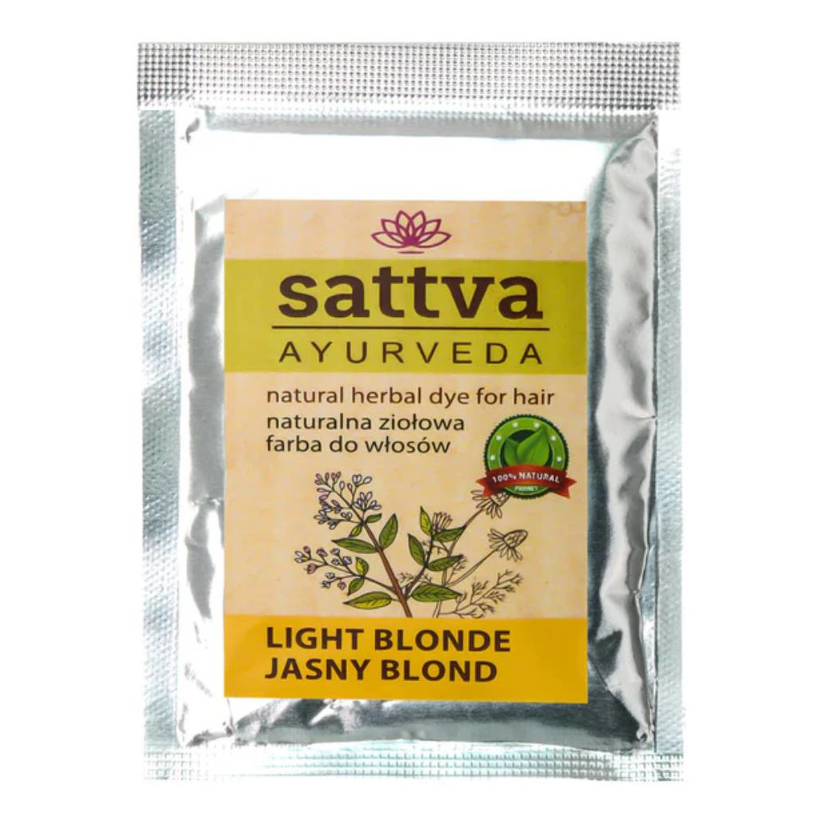 Sattva Natural Herbal Dye for Hair naturalna ziołowa farba do włosów 10g