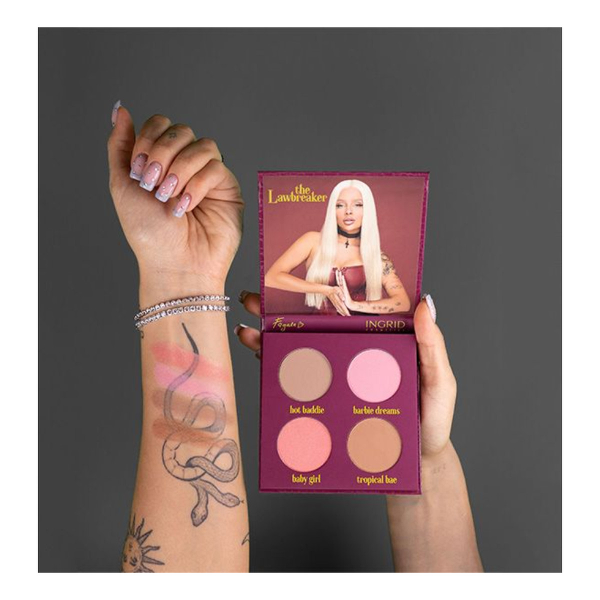 Ingrid Toxic By Fagata paleta do konturowania 12g