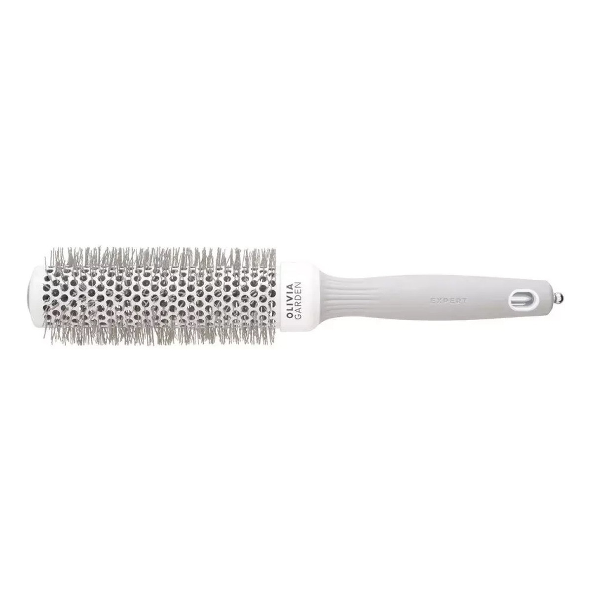 Olivia Garden Expert blowout speed wavy bristles szczotka do suszenia i modelowania włosów white/grey 35mm