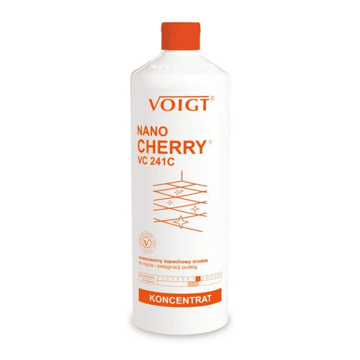 Voigt NANO CHERRY Nowoczesny zapachowy środek do mycia i pielęgnacji podłóg VC241C 1000ml