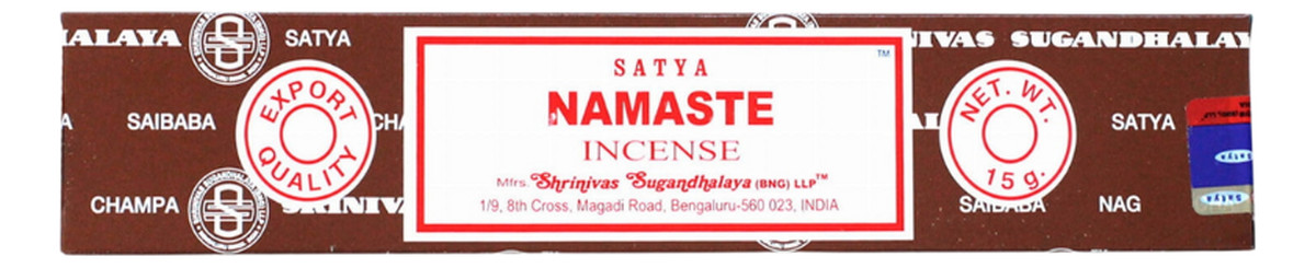 Kadzidła w patyczkach Namaste