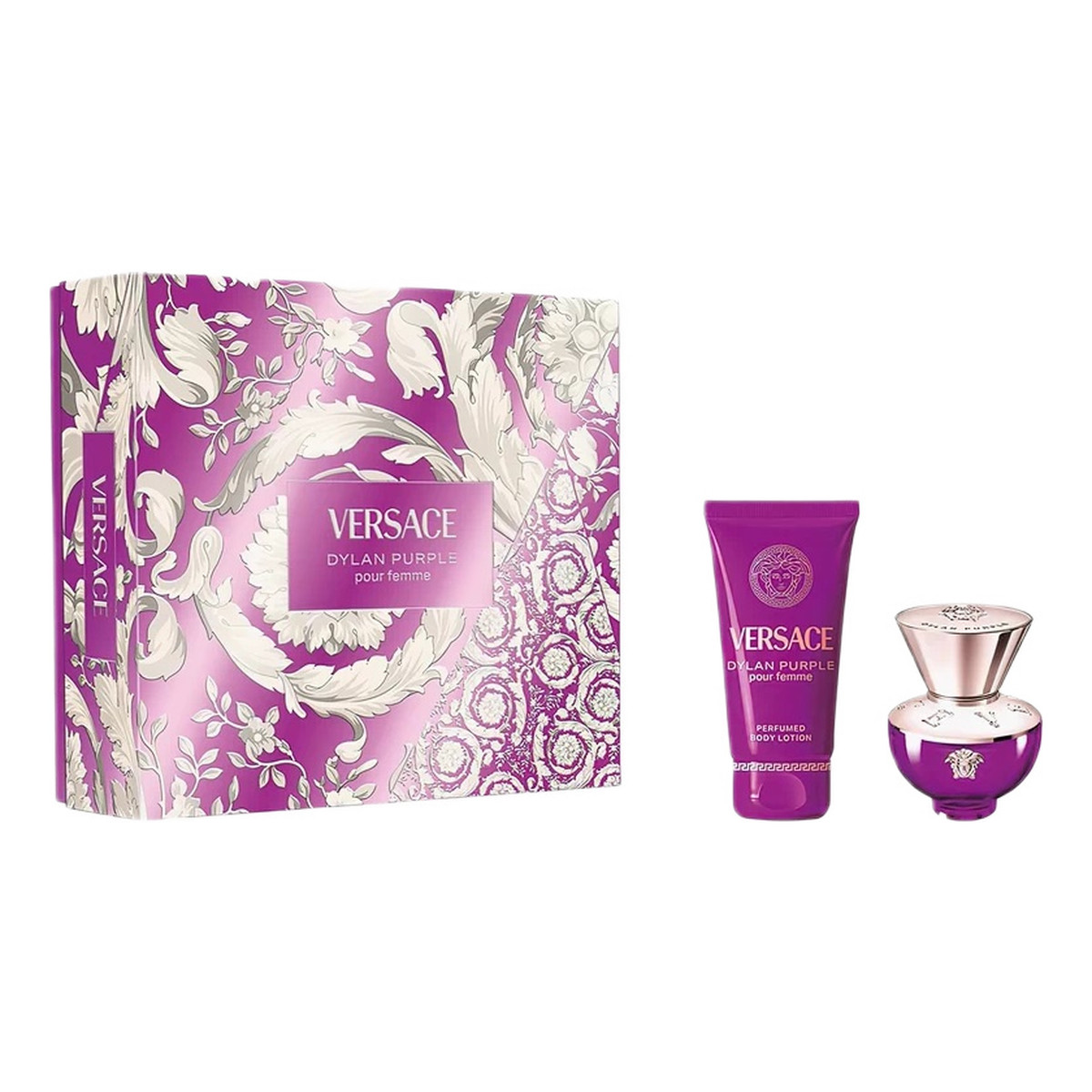Versace Dylan Purple Pour Femme zestaw woda perfumowana spray 30ml + balsam do ciała 50ml