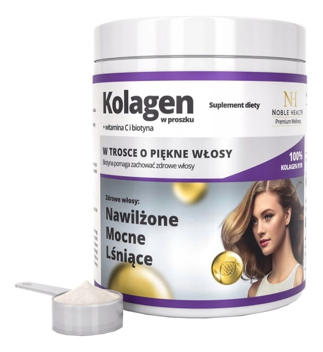 Kolagen z Biotyną w proszku suplement diety