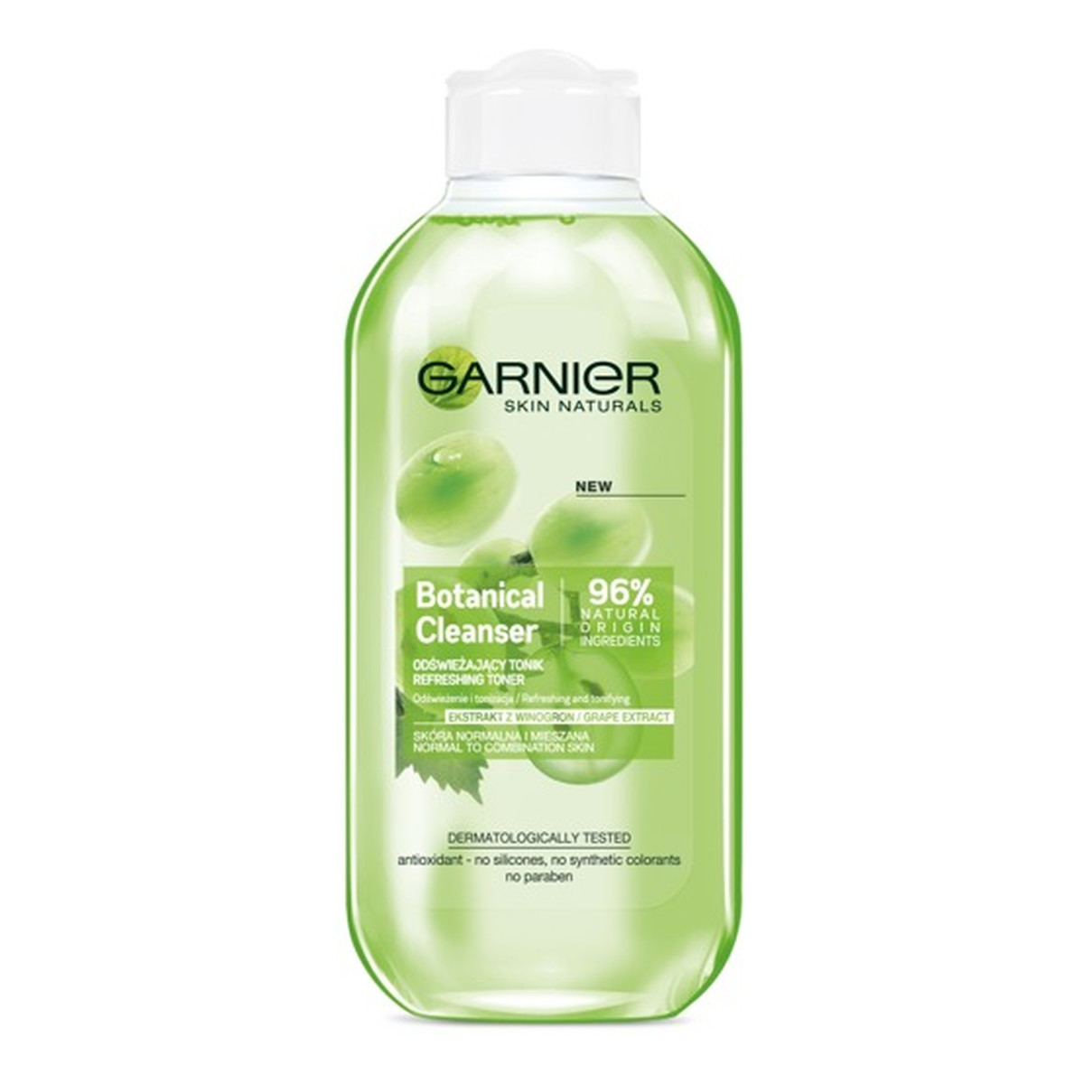 Garnier Skin Naturals Botanical Grape Tonik odświeżający do demakijażu 200ml