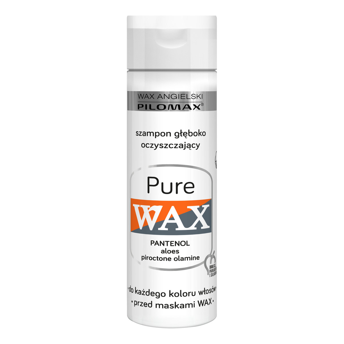 Pilomax Wax Pure Szampon Głęboko Oczyszczający Do każdego koloru włosów przed maskami Wax 250ml