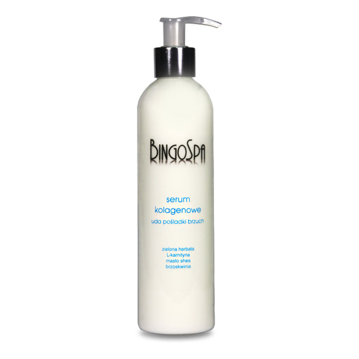 BINGOSPA Serum Kolagenowe Na Uda Pośladki I Brzuch Kolagen Masło Shea L-karnityna Zielona herbata 280ml