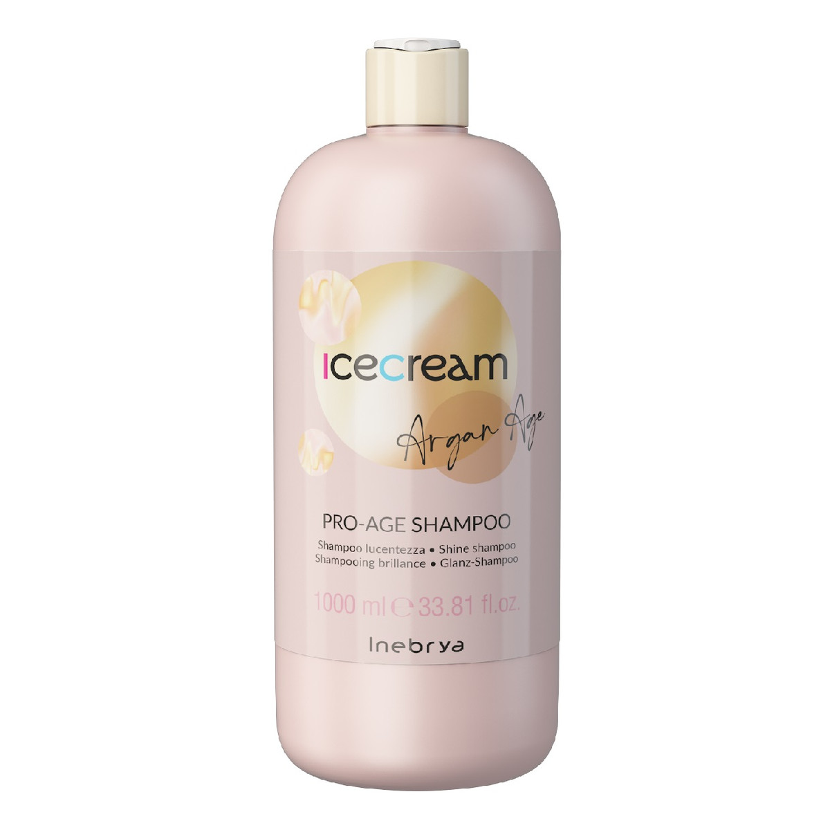 Inebrya Ice cream argan age nabłyszczający szampon z olejkiem arganowym 1000ml