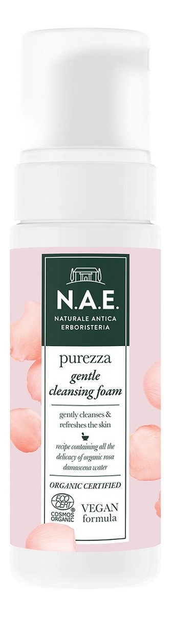 Purezza Gentle Cleansing Foam Kremowa pianka oczyszczająca z organiczną wodą z róży damasceńskiej