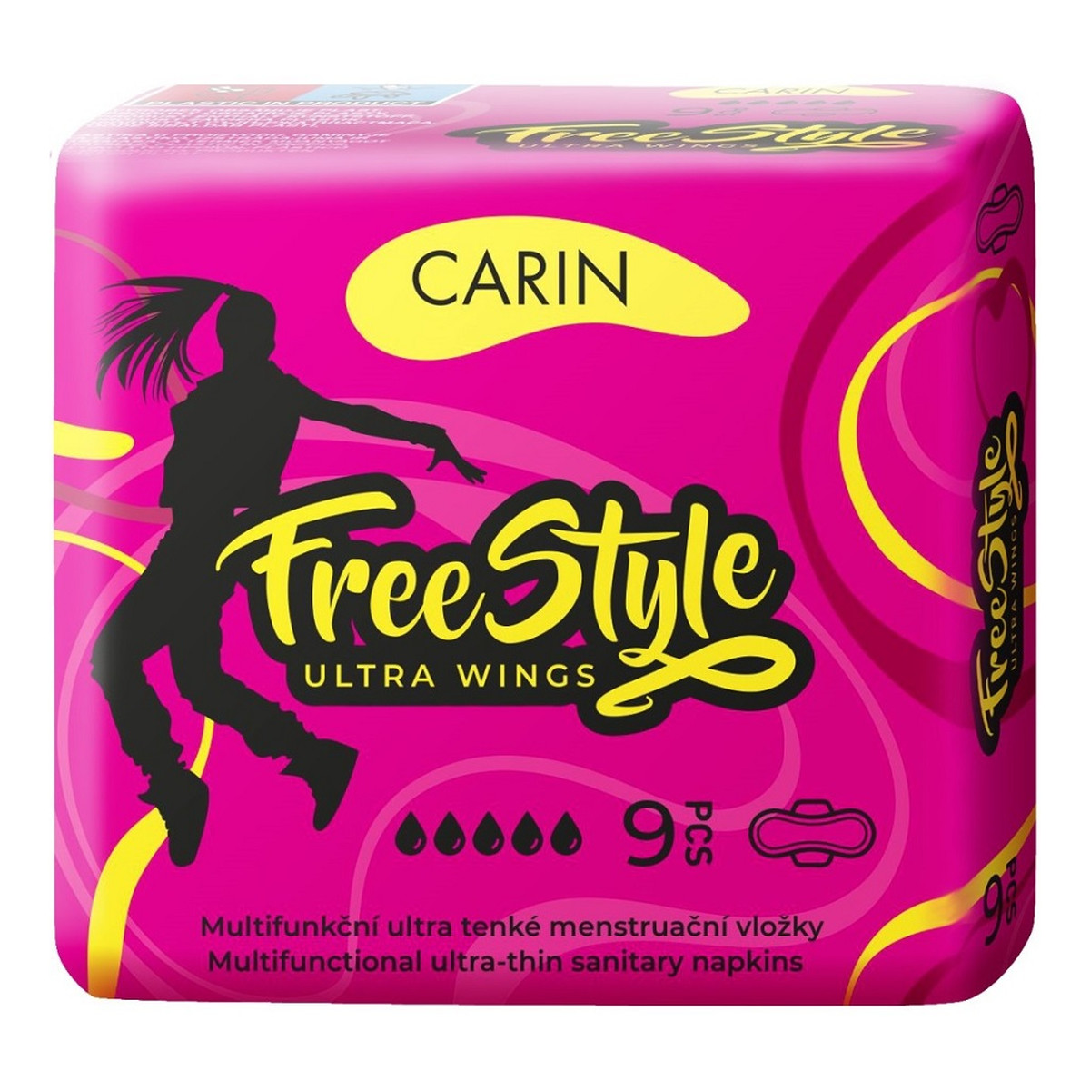 Carin Freestyle ultra wings podpaski higieniczne 9szt
