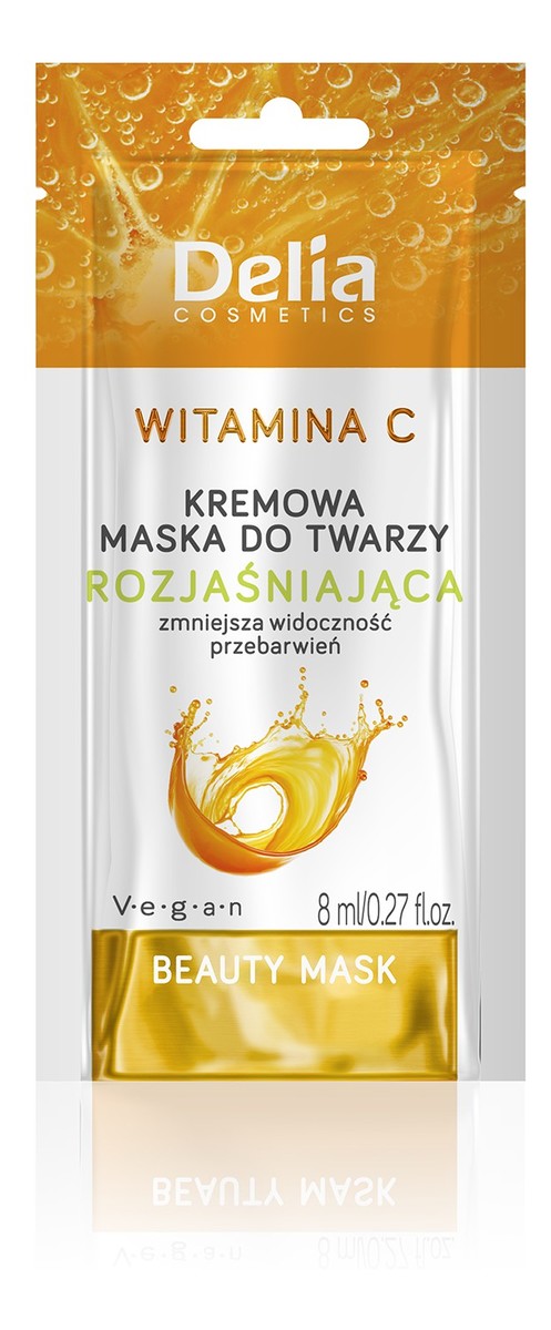 Kremowa maseczka do twarzy rozjaśniająca z witaminą C