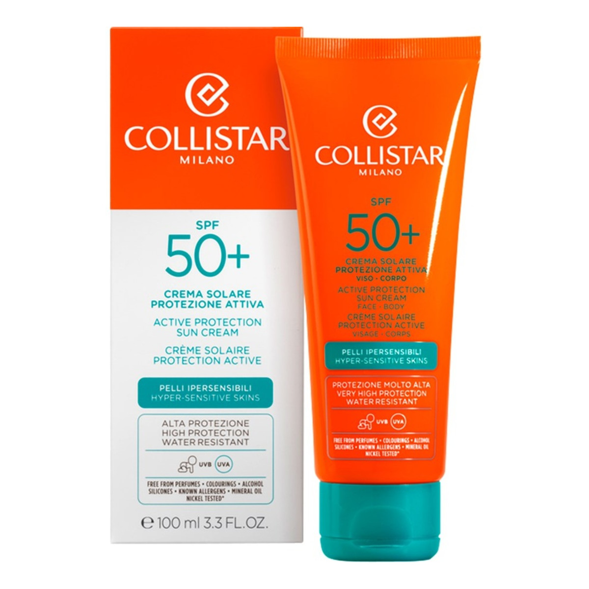 Collistar Speciale Abbronzatura Perfetta Active Protection Sun Krem do opalania przeciw starzeniu SPF 50+ 100ml