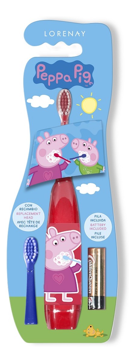 Peppa pig elektryczna szczoteczka do zębów dla dzieci