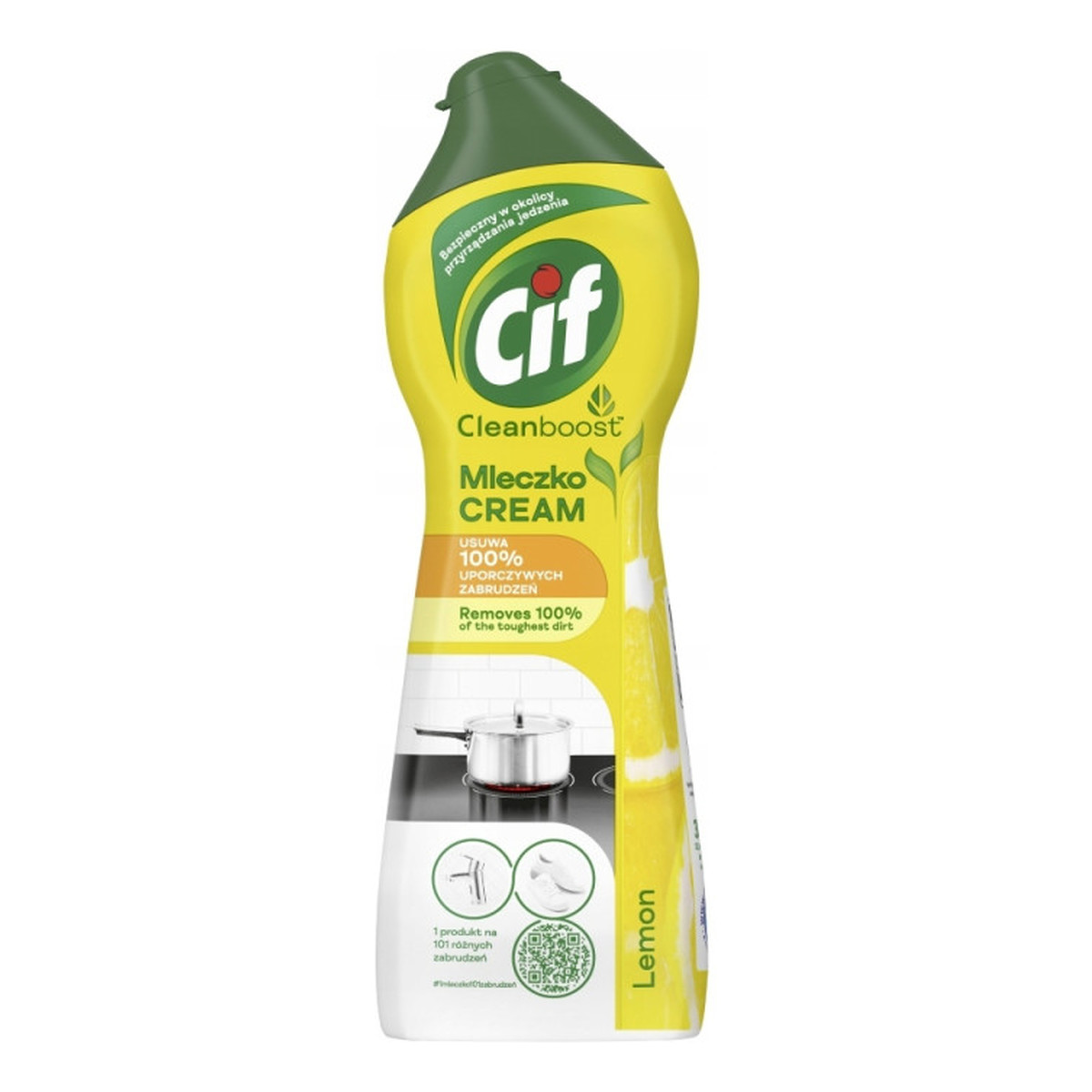 Cif Cream mleczko z mikrokryształkami do czyszczenia powierzchni Lemon 300g