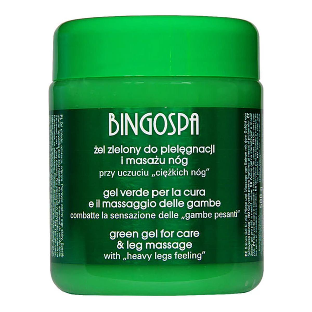 BINGOSPA Żel zielony do pielęgnacji i masażu nóg 500g