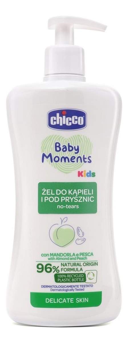 Żel do kąpieli i pod prysznic dla skóry delikatnej 0m+