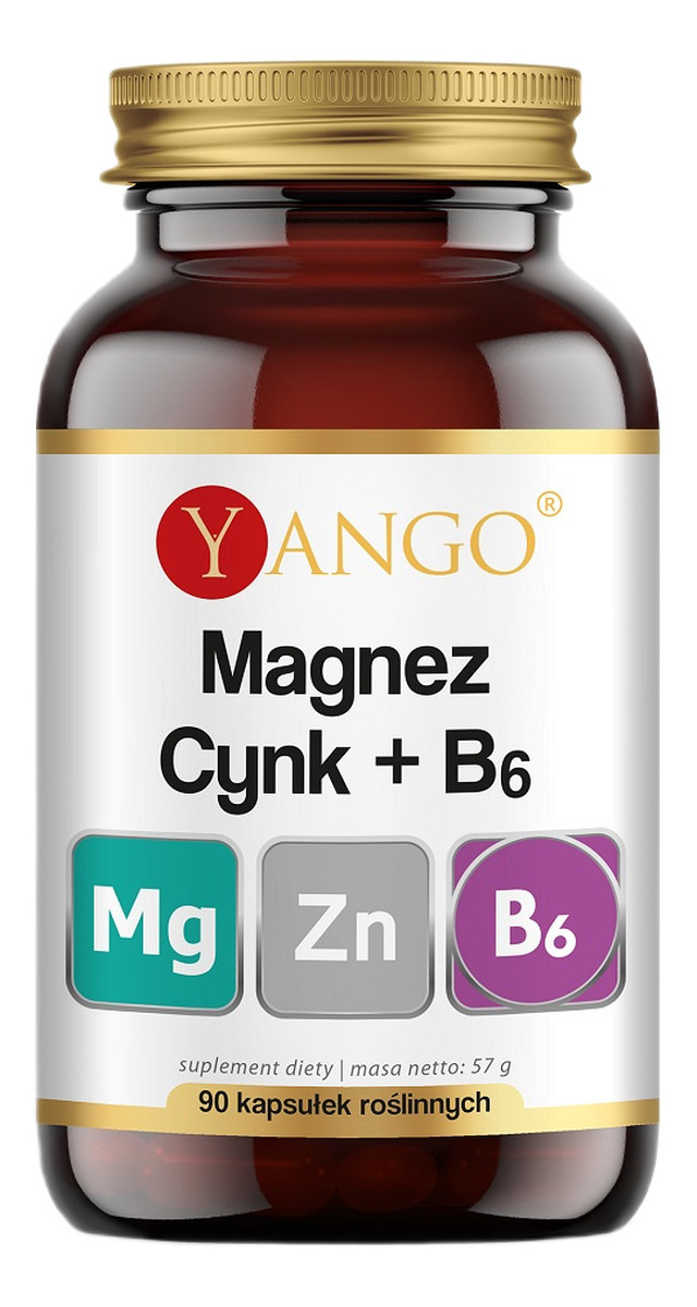 Magnez + Cynk + B6 suplement diety 90 kapsułek