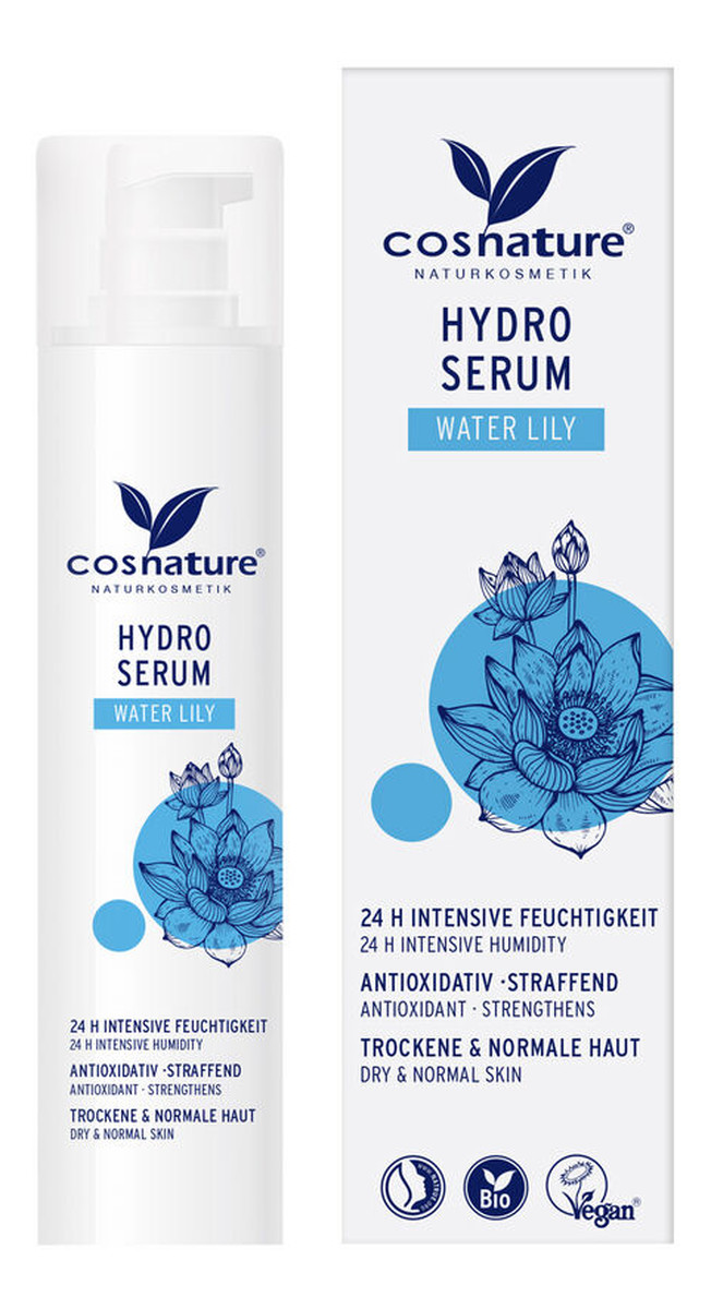Hydro serum waterlily naturalne hydro serum do twarzy z lilią wodną