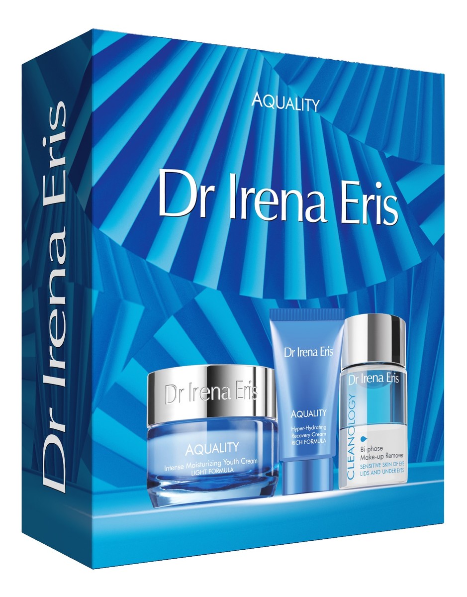 Zestaw intensywnie nawilżający krem odmładzający 50ml + głęboko nawilżający krem regenerujący 30ml + dwufazowy płyn do demakijażu 30ml