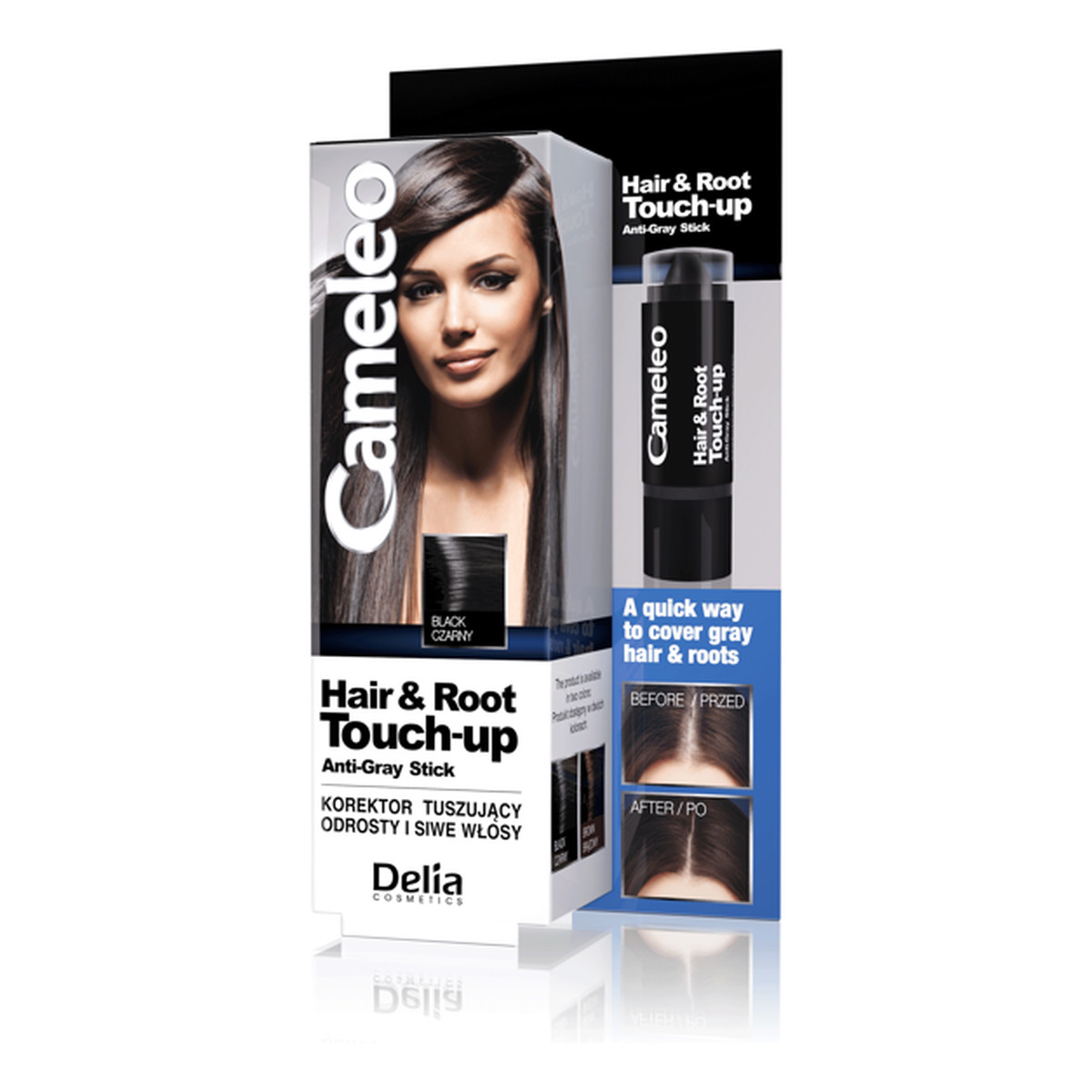 Cameleo Hair & Root Touch-Up korektor tuszujący odrosty i siwe włosy